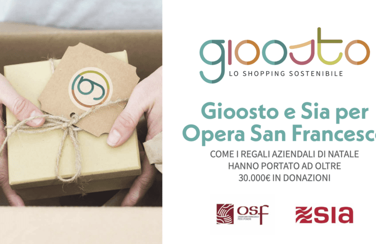 Gioosto e Sia sostengono Opera San Francesco di Milano: Regali Aziendali Green e Solidali