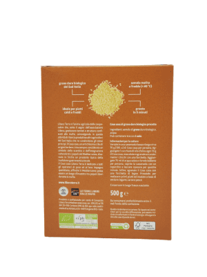 Cous cous di grano duro biologico - 500 gr